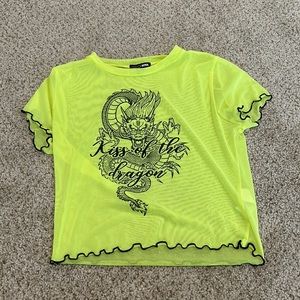 It’s like a highlighter yellow color, never worn!